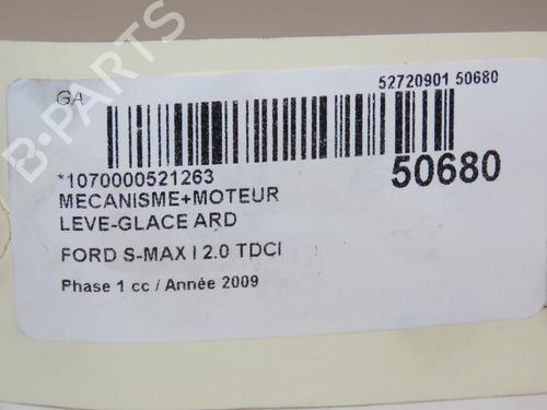 Rear right window mechanism FORD S-MAX (WA6) 2.0 TDCi | BP18709842C25 