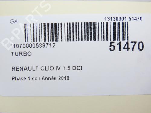 Turbocharger/Supercharger RENAULT CLIO IV (BH_) 1.5 dCi 90 | BP19689917M71