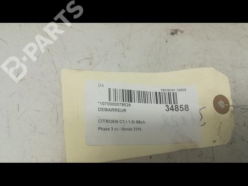 Starter CITROËN C1 (PM_, PN_) 1.0 | BP9598709M8 