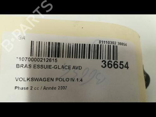 Front windshield wiper arm VW POLO (9N_, 9A_) 1.4 TDI | BP14881122C143 