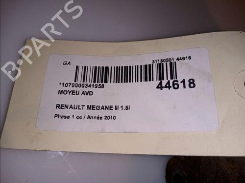 Left front steering knuckle RENAULT MEGANE III Hatchback (BZ0/1_, B3_) 1.6 16V Hi-Flex (BZ03) | BP14875708M25 