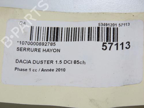 Serrure hayon DACIA DUSTER (HS_) 1.5 dCi (86 hp) 32100507