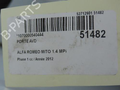 Right front door ALFA ROMEO MITO (955_) 1.4 MultiAir (955AXL1B) | BP22524658C3 