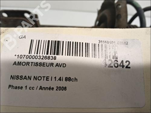 Right front shock absorber NISSAN NOTE (E11, NE11) 1.6 | BP10063504M17 