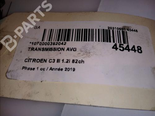 Left front driveshaft CITROËN C3 / C3 ORIGIN III (SX) 1.2 PureTech 82 | BP11099929M38 