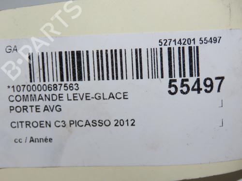 Used Left front window switch CITROËN C3 Picasso (SH_) 1.6 VTi 120 (120 hp) 30978874