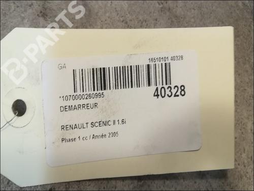 Starter RENAULT SCÉNIC II (JM0/1_) 1.6 16V (JM1R) | BP9611523M8 