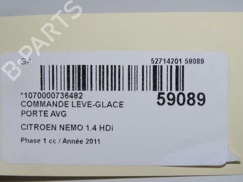 Left front window switch CITROËN NEMO Box Body/MPV (AA_) 1.4 HDi | BP36511058I27 - Image 5