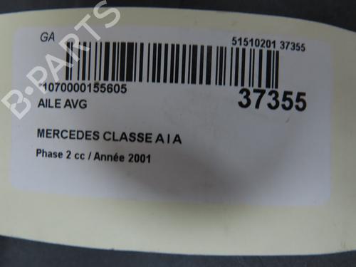 Used Left front fenders MERCEDES-BENZ A-CLASS (W168) A 170 CDI (168.009, 168.109) (95 hp) 9601229