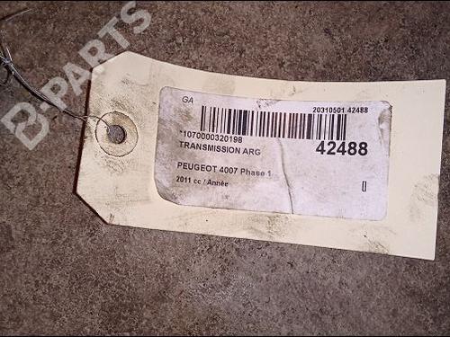 Left rear driveshaft PEUGEOT 4007 (VU_, VV_) 2.2 HDi | BP9618335M40 