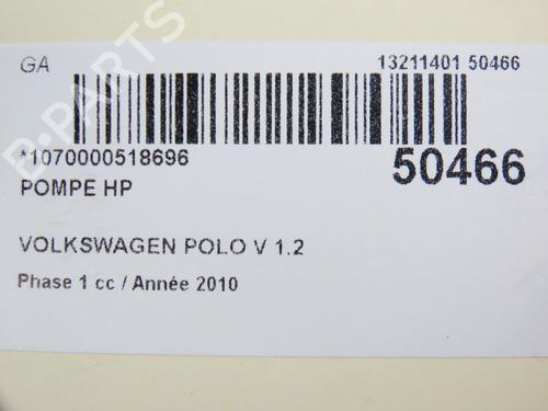Pompe à injection VW POLO V (6R1, 6C1) 1.2 TDI (75 hp) 28828874