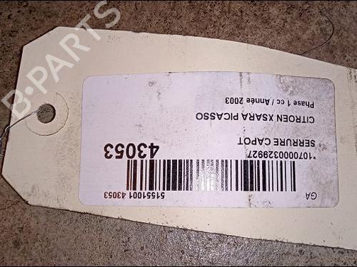 Used Hood lock CITROËN XSARA PICASSO (N68) 2.0 HDi (90 hp) 23175445