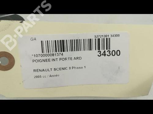 Højre bagtil invendig håndtag RENAULT SCÉNIC II (JM0/1_) 1.9 dCi (JM0G, JM12, JM1G, JM2C) | BP9596327I16 