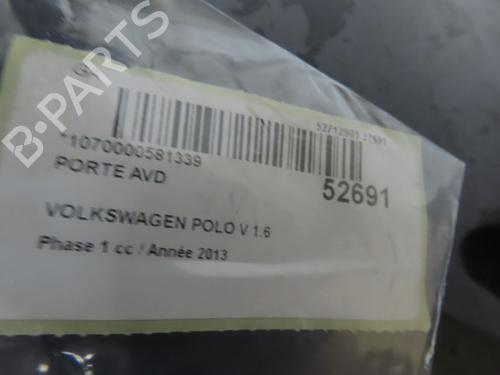 Right front door VW POLO V (6R1, 6C1) 1.6 TDI | BP28968559C3 