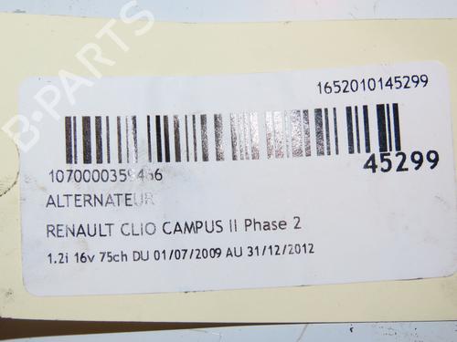 Lichtmaschine RENAULT CLIO II (BB_, CB_) 1.2 16V (BB05, BB0W, BB11, BB27, BB2T, BB2U, BB2V, CB05,... | BP16769468M7 