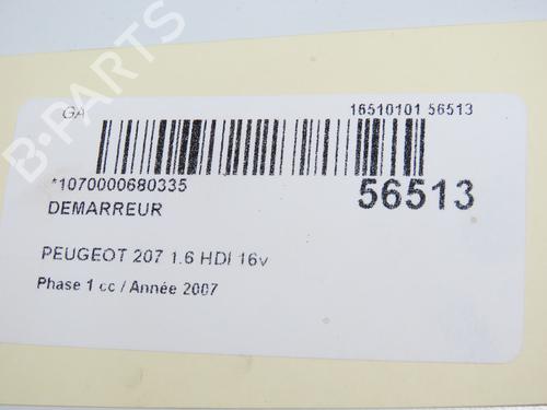 Used Starter Starter PEUGEOT 207 (WA_, WC_) 1.6 HDi (90 hp) 32511397 32511397