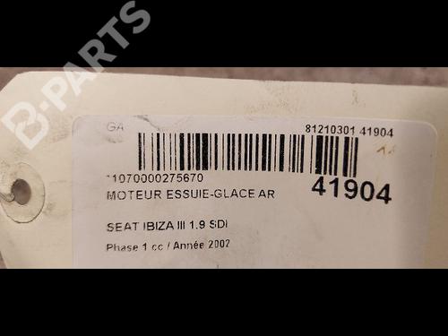 Rear wiper motor SEAT IBIZA III (6L1) 1.9 SDI | BP9613343M102 