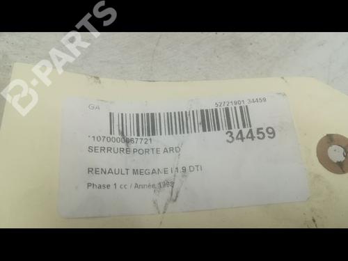 Rear right lock RENAULT MEGANE I (BA0/1_) 1.9 dTi (BA08, BA0N) | BP9595587C99 