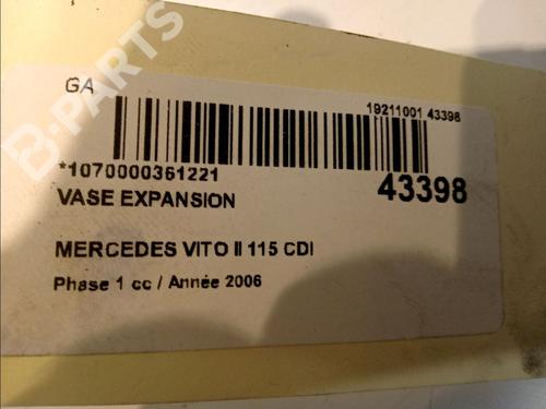 Expansion tank MERCEDES-BENZ VITO / MIXTO Van (W639) 115 CDI (639.601, 639.603, 639.605) | BP11099399C120 
