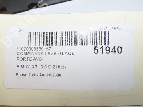 Left front window switch BMW X3 (E83) xDrive 30 d | BP39541957I27 - Image 4