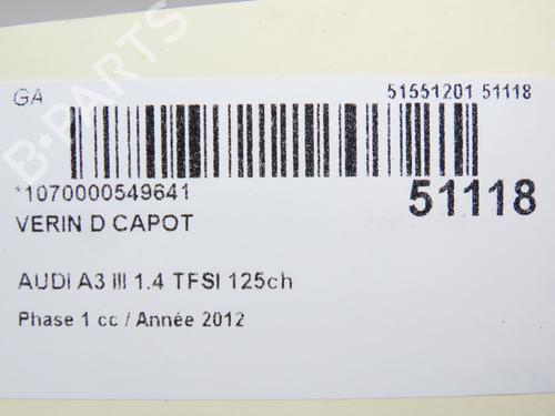 hood-lift-support-audi-a3-8v1-8vk-2012-2013-2014-2015-2016-2017-2018-2019-2020-26404387 main image