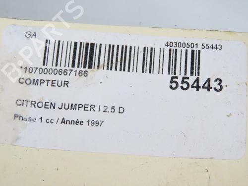 Used Instrument cluster PEUGEOT BOXER Van (230L) 2.5 D (86 hp) 31984597