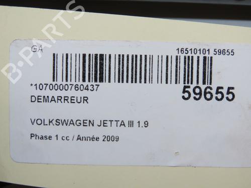 Starter VW JETTA III (1K2) 1.9 TDI | BP37163284M8 - Image 6