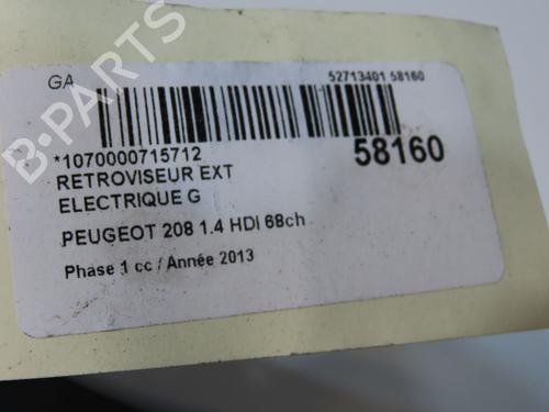 Used Left mirror Left mirror PEUGEOT 208 I (CA_, CC_) 1.4 HDi (68 hp) 33744829 33744829