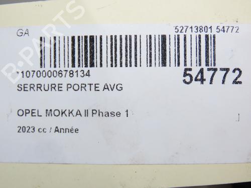 Used Front left lock OPEL MOKKA 1.5 (76) (110 hp) 31120870