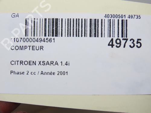 Kombinert Instrument CITROËN XSARA (N1) 1.4 i (75 hp) 28967953