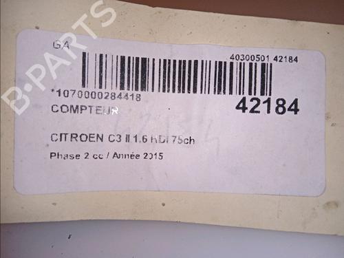 Used Instrument cluster Instrument cluster CITROËN C3 II (SC_) 1.6 BlueHDi 75 (75 hp) 11418136 11418136