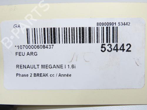 Used Left taillight Left taillight RENAULT MEGANE I Grandtour (KA0/1_) 1.6 16V (KA0B, KA04, KA11) (107 hp) 33998936 33998936
