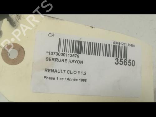 Used Tailgate lock RENAULT CLIO II (BB_, CB_) 1.2 (BB0A, BB0F, BB10, BB1K, BB28, BB2D, BB2H, CB0A,... (58 hp) 9597865