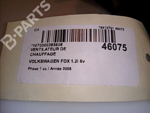 Heater blower motor VW FOX Hatchback (5Z1, 5Z3, 5Z4) 1.2 | BP12116841M62 