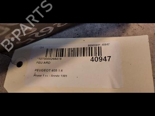 Used Right taillight PEUGEOT 405 I (15B) 1.6 (94 hp) 23177957