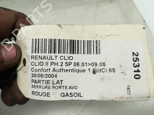 Used Front right lock RENAULT CLIO II (BB_, CB_) 1.5 dCi (B/CB07) (65 hp) 23176293