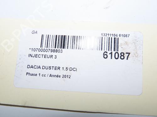 Injector DACIA DUSTER (HS_) 1.5 dCi (HSMC) | BP38256195M100 - Image 4