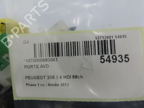 Used Right front door PEUGEOT 208 I (CA_, CC_) 1.4 HDi (68 hp) 31302739