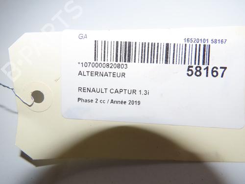 Alternator RENAULT CAPTUR I (J5_, H5_) 1.3 TCe 150 (J5NK, J5JS) | BP39756423M7 - Image 5