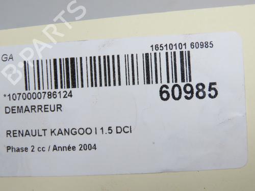 Starter RENAULT KANGOO (KC0/1_) 1.5 dCi (KC07) | BP38527406M8  - Image 7