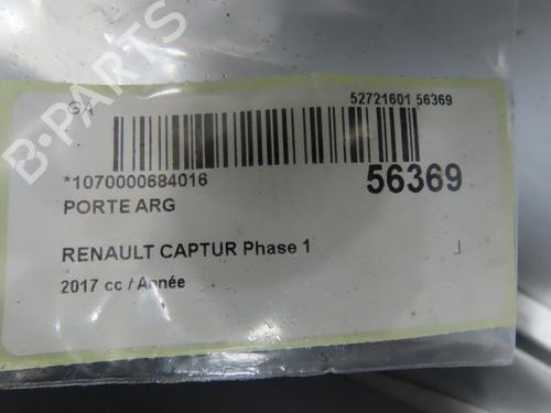 Porte arrière gauche RENAULT CAPTUR I (J5_, H5_) 1.5 dCi 110 (110 hp) 31912173