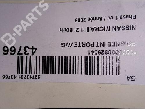 Front left interior door handle NISSAN MICRA III (K12) 1.2 16V | BP9619131I13
