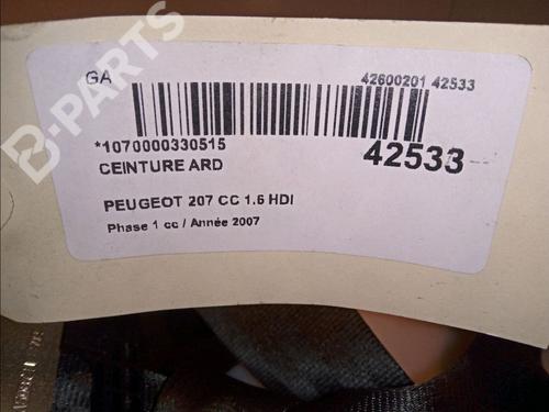 Rear right belt tensioner PEUGEOT 207 CC (WD_) 1.6 HDi | BP11418147C90 