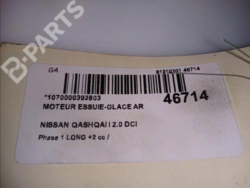 Rear wiper motor NISSAN QASHQAI / QASHQAI +2 I (J10, NJ10, JJ10E) 2.0 dCi | BP11418254M102 