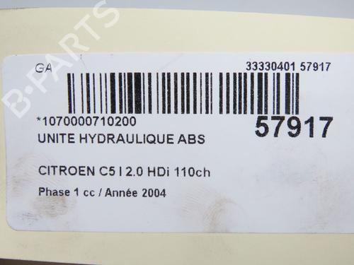 ABS pump CITROËN C5 I Break (DE_) 2.0 HDi (DERHZB, DERHZE) | BP32457502M43  - Image 9
