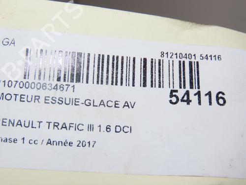 Front wiper motor RENAULT TRAFIC III Van (FG_) 1.6 dCi 125 (FGMH) | BP28833005M29 