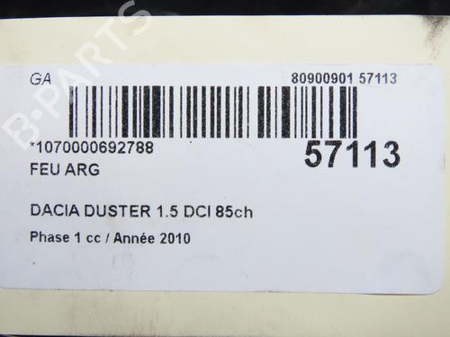 Left taillight DACIA DUSTER (HS_) 1.5 dCi | BP32100532C34 