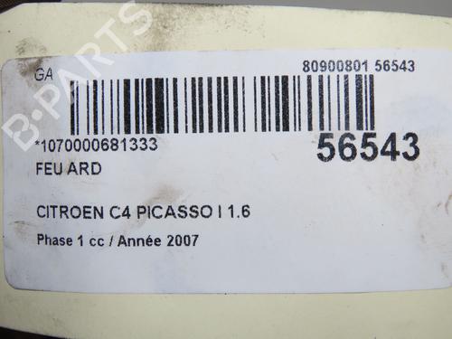 Right taillight CITROËN C4 Picasso I MPV (UD_) 1.6 HDi | BP32399734C35 