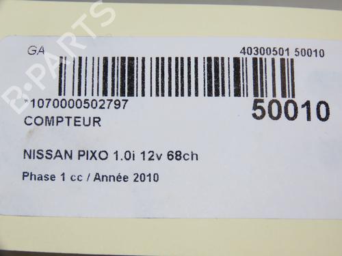 Instrument cluster NISSAN PIXO (UA0) 1.0 | BP18415132C47 