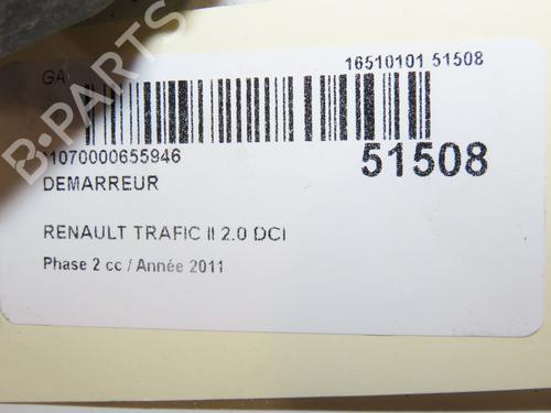 Used Starter RENAULT TRAFIC II Van (FL) 2.0 dCi 90 (FL0H, FL00, FL01, FL0M, FL0P, FL0S) (90 hp) 28828982